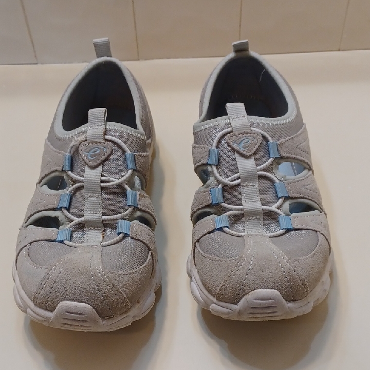 Easy Spirit Gray Comfort Walking Earthen Sport Sandals Sz 8m